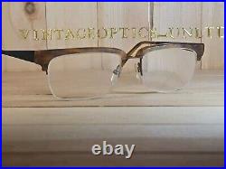 SEE 1817 C3 Vintage Buffalo Horn Browline G Man Eyeglasses Frame France