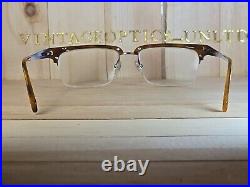 SEE 1817 C3 Vintage Buffalo Horn Browline G Man Eyeglasses Frame France