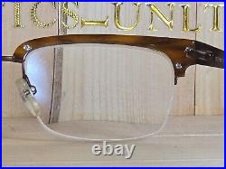 SEE 1817 C3 Vintage Buffalo Horn Browline G Man Eyeglasses Frame France