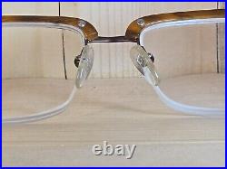 SEE 1817 C3 Vintage Buffalo Horn Browline G Man Eyeglasses Frame France