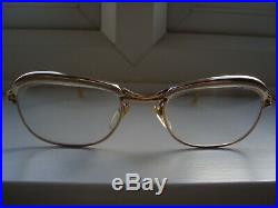 SUPERB Vintage 50-60's eyeglasses frames GOLD filled AMOR made in France