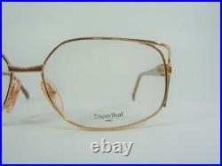 Stendhal, luxury eyeglasses, Gold plated, square, oval, frames, vintage, NOS