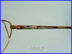 Stendhal, luxury eyeglasses, Gold plated, square, oval, frames, vintage, NOS