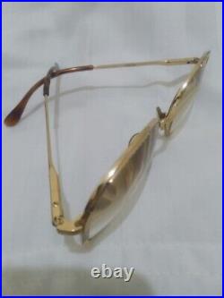 Super Rare Vintage HENRY JULLIEN Gold Lined Eyeglasses