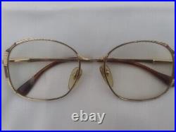 Super Rare Vintage HENRY JULLIEN Gold Lined Eyeglasses