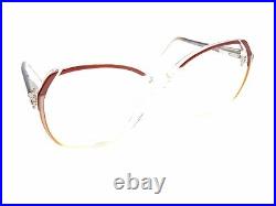 Swank Vintage Alexandra 791-090 Brown Clear Eyeglasses Frames 55-12 135 France