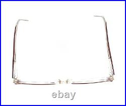 Swank Vintage Alexandra 791-090 Brown Clear Eyeglasses Frames 55-12 135 France