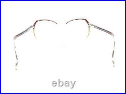 Swank Vintage Alexandra 791-090 Brown Clear Eyeglasses Frames 55-12 135 France