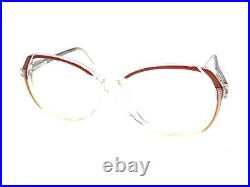 Swank Vintage Alexandra 791-090 Brown Clear Eyeglasses Frames 55-12 135 France