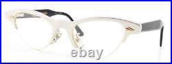 TRACTION PRODUCTIONS Glasses Spectacles Argon 6 Vintage 80s Chic Cat Eye Silver