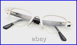 TRACTION PRODUCTIONS Glasses Spectacles Argon 6 Vintage 80s Chic Cat Eye Silver