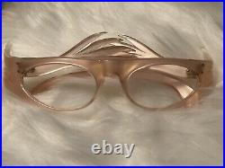 UNIQUE True Vintage 60s Cat Eye Winged Granny Glasses MADE IN FRANCE Mrs Maisel