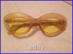 VERY RARE AUTH VINTAGE CHANEL CAT EYE SUNGLASSES FROM 1960s