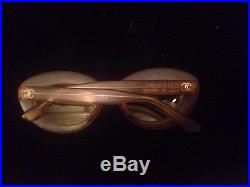 VERY RARE AUTH VINTAGE CHANEL CAT EYE SUNGLASSES FROM 1960s