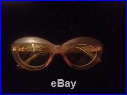 VERY RARE AUTH VINTAGE CHANEL CAT EYE SUNGLASSES FROM 1960s REDUCED