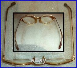 VINTAGE 1990S CARTIER MADE IN FRANCE 5419 135 CAT EYE WOMEN EYEGLASS FRAME WithBOX