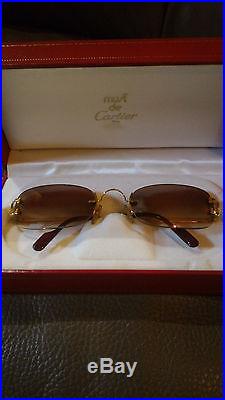 Vintage Cartier Gold Decor C Picadilly Eyewear Sunglasses Eyeglasses