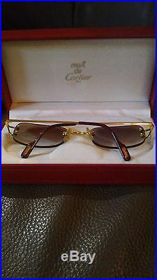 Vintage Cartier Gold Decor C Picadilly Eyewear Sunglasses Eyeglasses