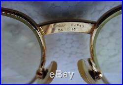 Vintage Cartier Paris France Eyeglasses Gold Filled Frame 130 54 16