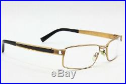 VINTAGE FRED HAWAI C1 COL. 213 GOLD BLACK AUTHENTIC EYEGLASSES WithCASE