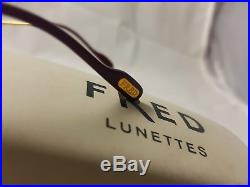 VINTAGE FRED ISLANDE Rimless Eyeglasses GOLD Frames Great Con! With Box France