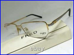 VINTAGE FRED Lunettes Winch Half Frame Eyeglasses Sunglasses Mens Made in France