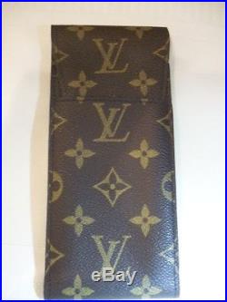 Vintage Louis Vuitton Eyeglass Eye Glasses Sunglasses Case LV Monogram Auth Rare