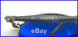 VINTAGE VUARNET 014 GM POUILLOUX FRANCE Black Oval Sunglasses Eyeglasses Frames