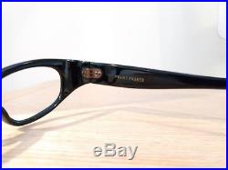 VTG 50s 60s Rockabilly NOS French Cat Eye Eyeglasses Carved Rhinestones France