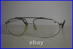 VTG Authentic Jean Claude Killy 494 Metallic Silver Gold Frames Aviator France