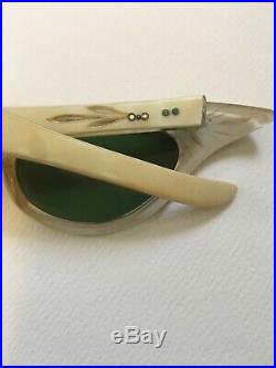 VTG Cat Eye Glasses 30s-50s Womens Prescription EyeGlasses Old France Aime Rare