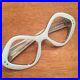 VTG DOSCAR FRANCE Light Blue POP ART Retro Eyeglasses Mask Cateye Frame Glasses