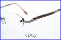 VTG GOLD & WOOD PARIS S128 Paris Genuine Horn Rimless Oval S-Series Frame Only