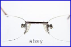 VTG GOLD & WOOD PARIS S128 Paris Genuine Horn Rimless Oval S-Series Frame Only