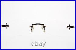 VTG GOLD & WOOD PARIS S128 Paris Genuine Horn Rimless Oval S-Series Frame Only