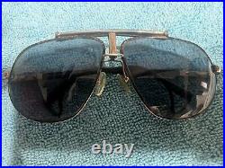 VTG Jean Claude Killy 470 Frames Metallic Gold Black Brown Aviator Pilot France