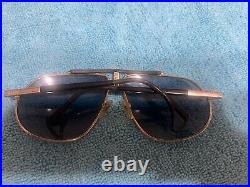 VTG Jean Claude Killy 470 Frames Metallic Gold Black Brown Aviator Pilot France