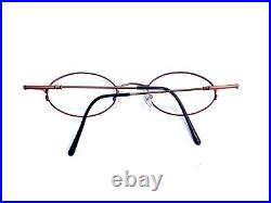 VTG Logo Paris Petite Oval Purple Metal Frame Eyeglasses LM 2402 01 45 20 130