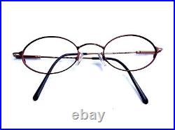 VTG Logo Paris Petite Oval Purple Metal Frame Eyeglasses LM 2402 01 45 20 130