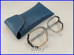VTG Ted Lapidus Original Paris France Eyeglass Frames ONLY Women's Blue & Gold