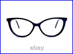 VTG Yves Saint Laurent YSL Black Cat Eye Eyeglasses Paris SL261 001 53 15 140