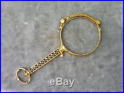 Very Fine 14k Gold Lorgnette Glasses 8 Penny Weights