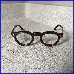 Vintage 1940s French Panto Eyeglasses Handmade In France Corbusier Model / 8 mm
