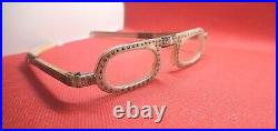 Vintage 1950s Folding AB Rhinestones Eye Glasses