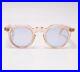 Vintage 1950s French crown panto eyeglasses Sunglasses Pink Transparent Frame