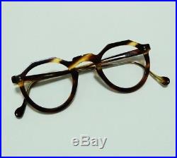 Vintage 1950s French eyeglasses crown panto keyhole bridge made in France
