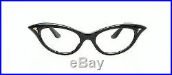 Vintage 1950s cateye eyeglasses by Selecta, Mod. Anette in black
