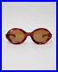 Vintage 1960s French Thick Oval Sunglasses Frame France rare