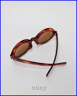 Vintage 1960s French Thick Oval Sunglasses Frame France rare