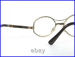 Vintage 1960s Swank Colleen 50-18 Gold Eyeglass Frame 20/000 12K Made in France